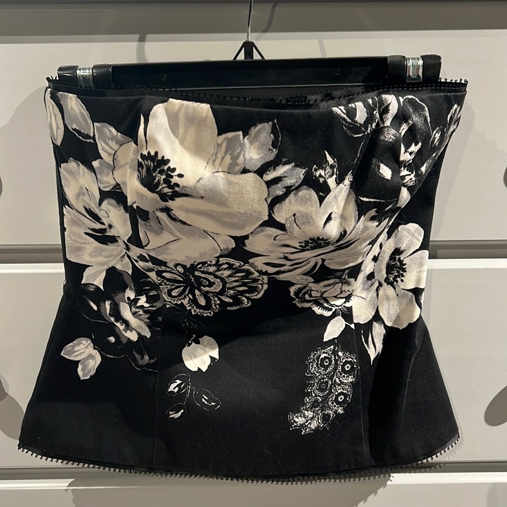 Floral strapless corset from White House Black Market